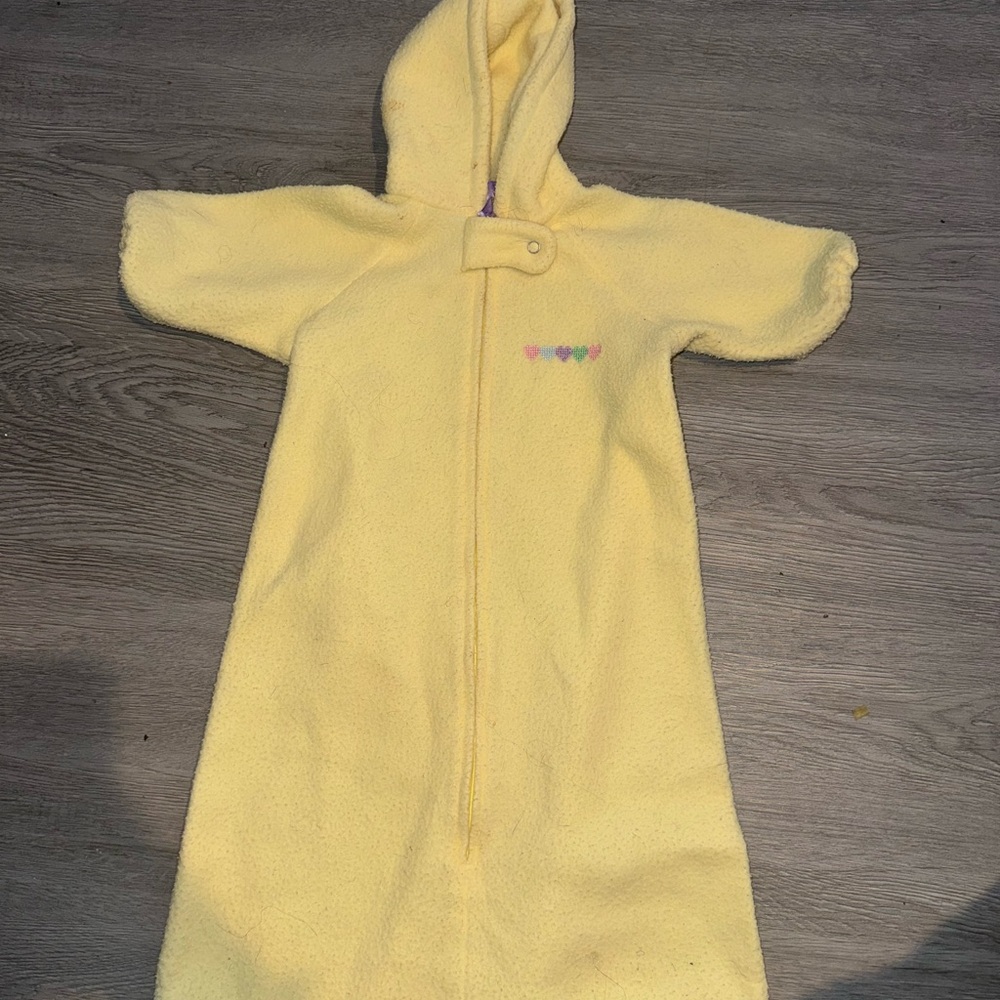 6-12 month yellow sleep sack